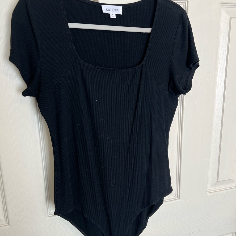 Kaileigh Black Bodysuit